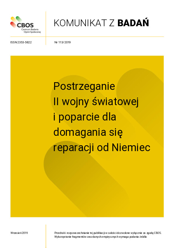 Okładka komunikatu Nr 113/2019
