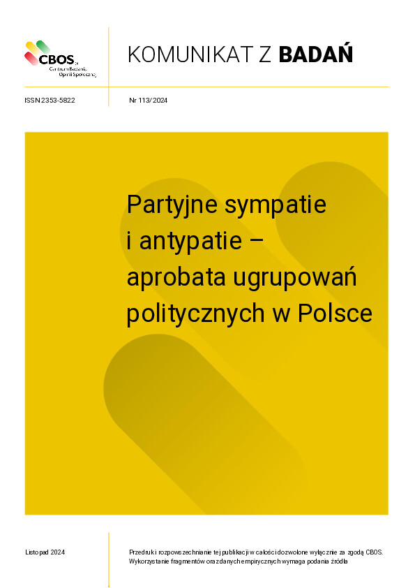 Okładka komunikatu Nr 113/2024
