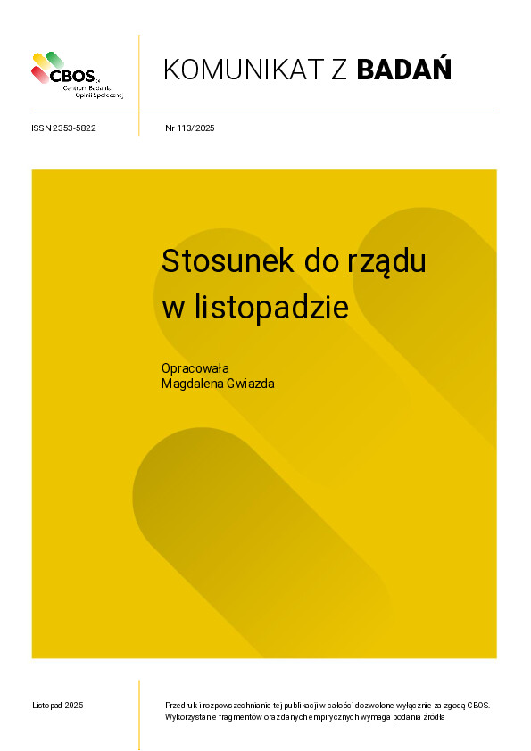 Okładka komunikatu Nr 113/2025