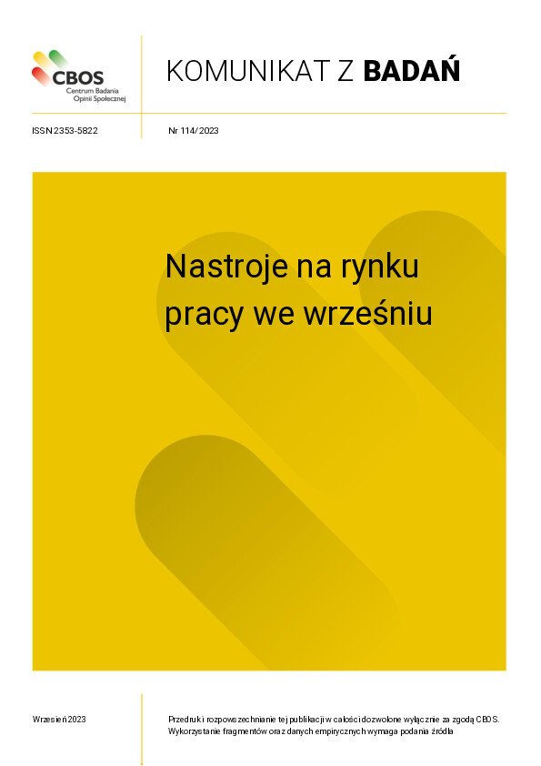 Okładka komunikatu Nr 114/2023