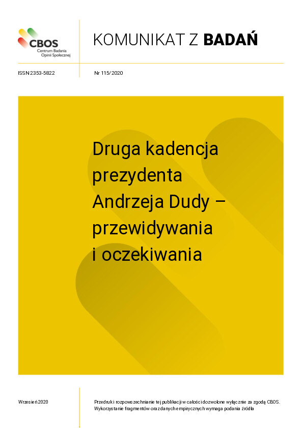 Okładka komunikatu Nr 115/2020