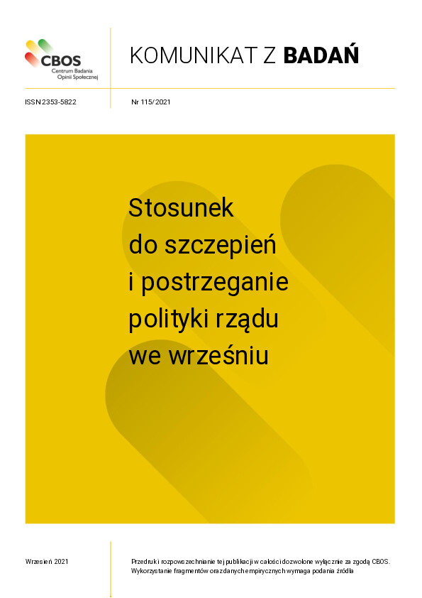 Okładka komunikatu Nr 115/2021