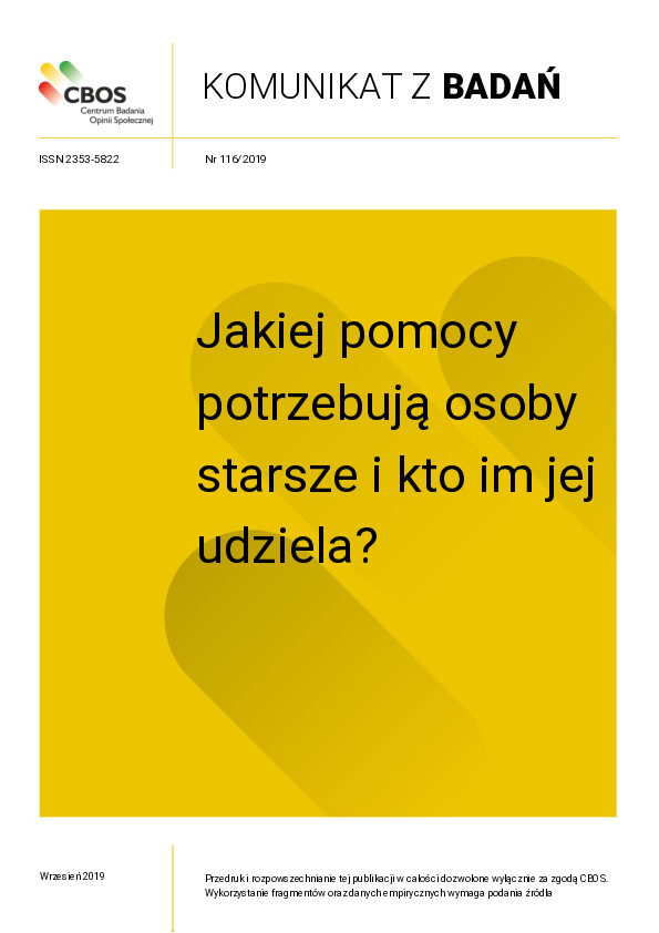 Okładka komunikatu Nr 116/2019