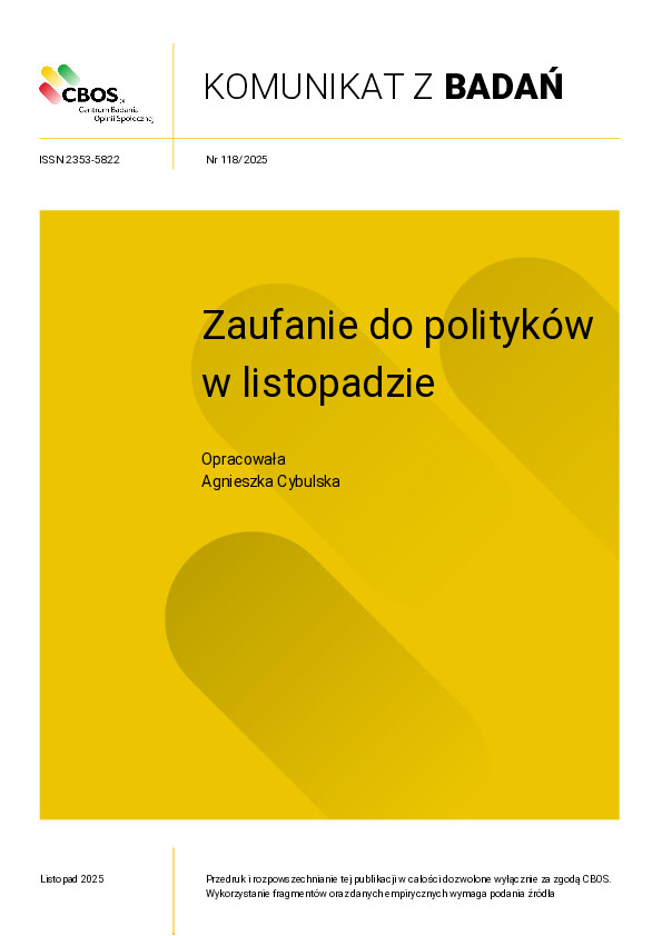 Okładka komunikatu Nr 118/2025