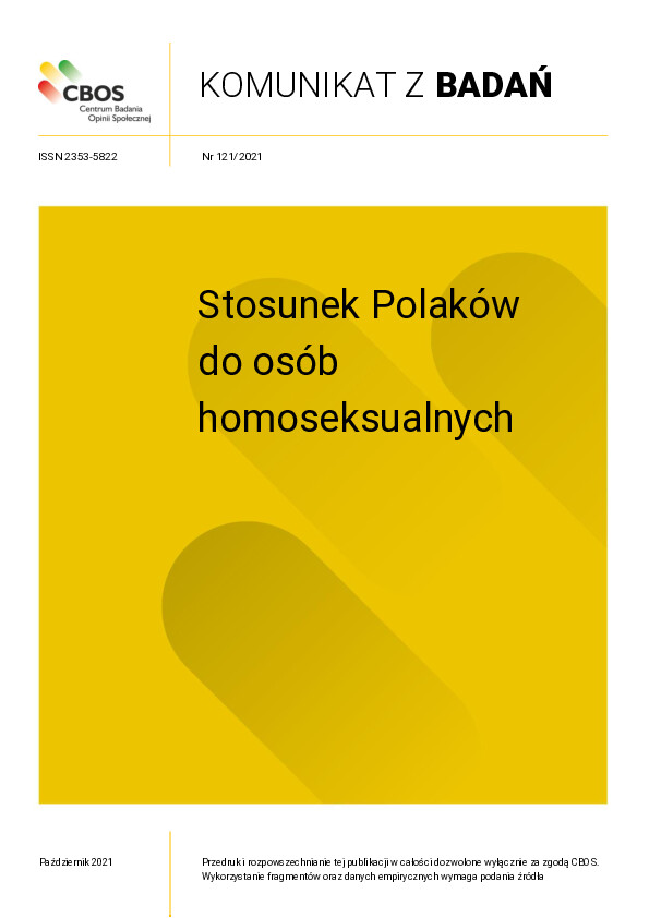 Okładka komunikatu Nr 121/2021