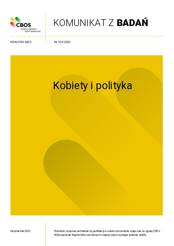 Okładka komunikatu Nr 123/2023