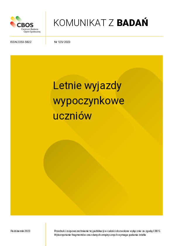 Okładka komunikatu Nr 125/2023