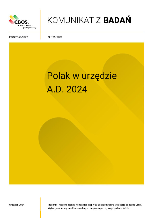Okładka komunikatu Nr 125/2024