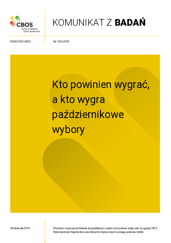 Okładka komunikatu Nr 126/2019