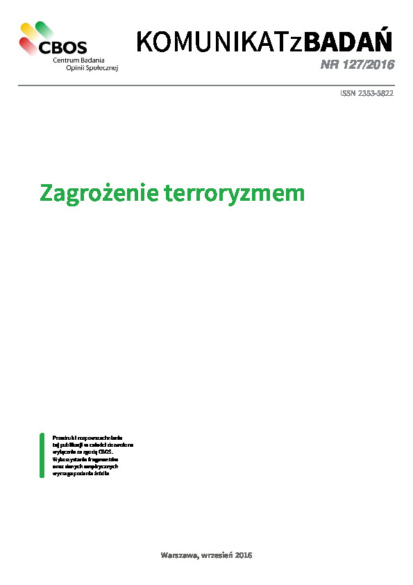 Okładka komunikatu Nr 127/2016