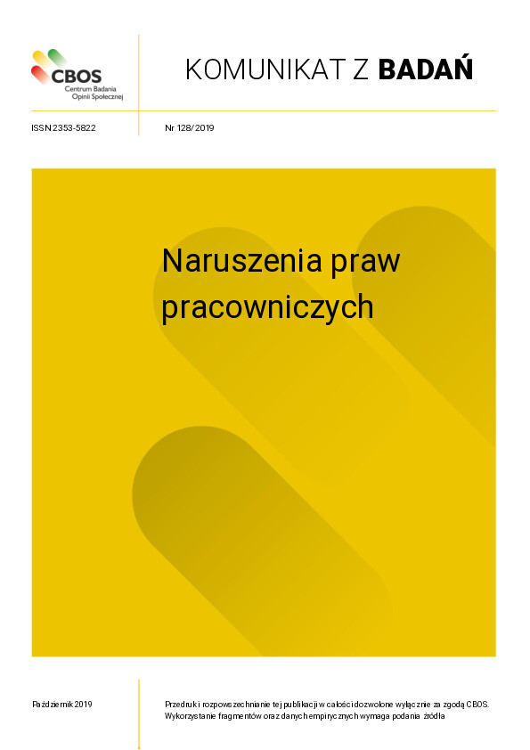Okładka komunikatu Nr 128/2019