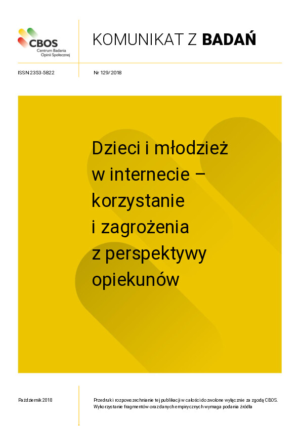 Okładka komunikatu Nr 129/2018