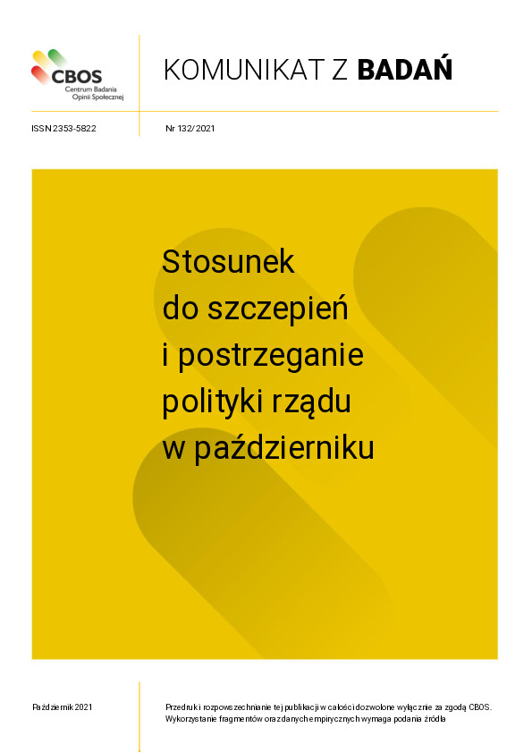 Okładka komunikatu Nr 132/2021
