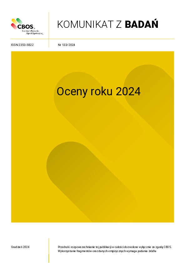 Okładka komunikatu Nr 133/2024