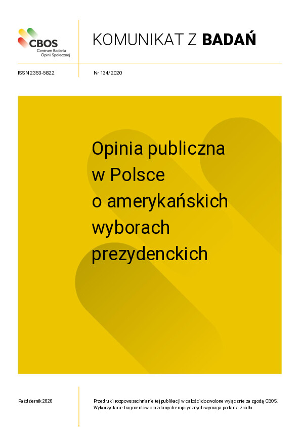 Okładka komunikatu Nr 134/2020