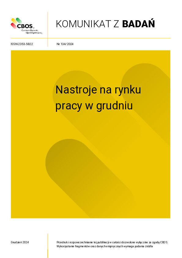 Okładka komunikatu Nr 134/2024