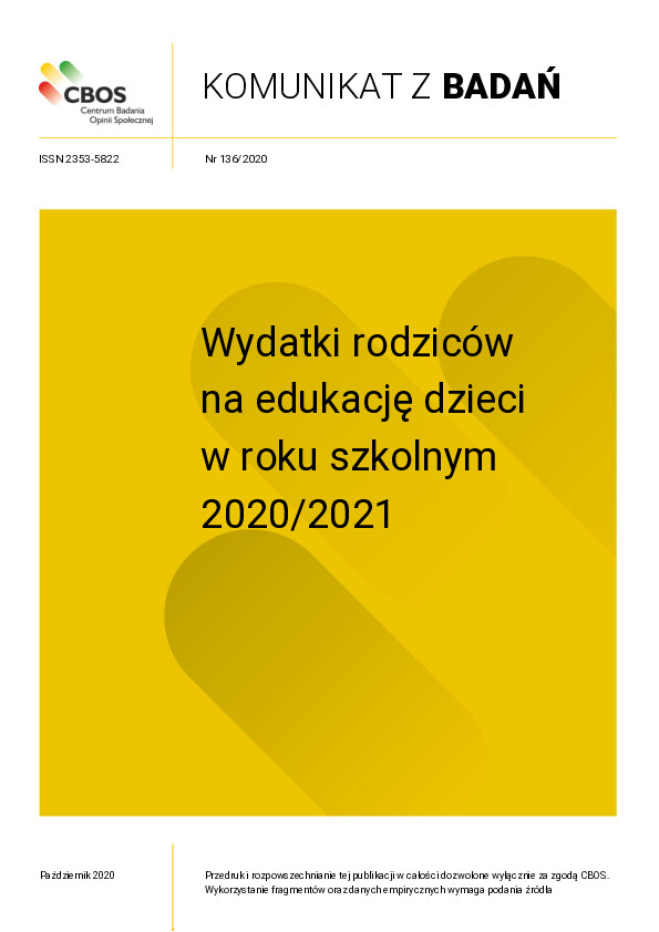 Okładka komunikatu Nr 136/2020
