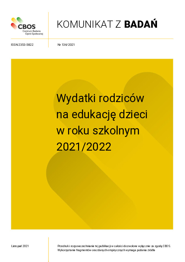 Okładka komunikatu Nr 136/2021