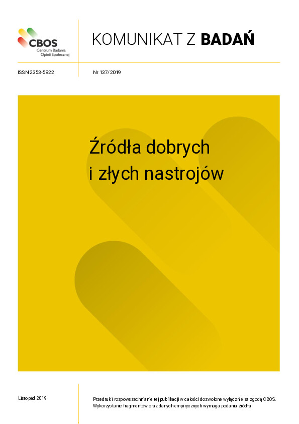 Okładka komunikatu Nr 137/2019