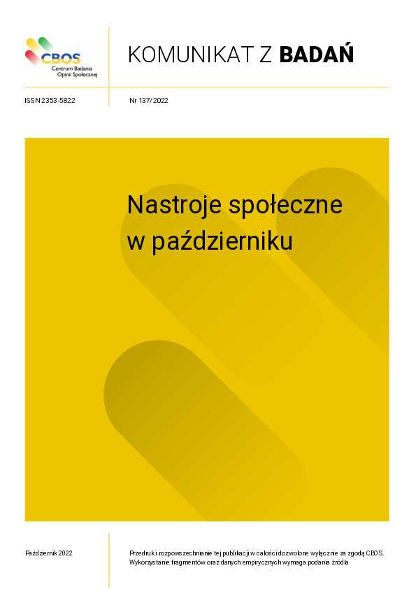 Okładka komunikatu Nr 137/2022
