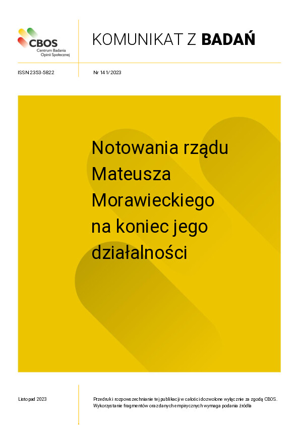 Okładka komunikatu Nr 141/2023