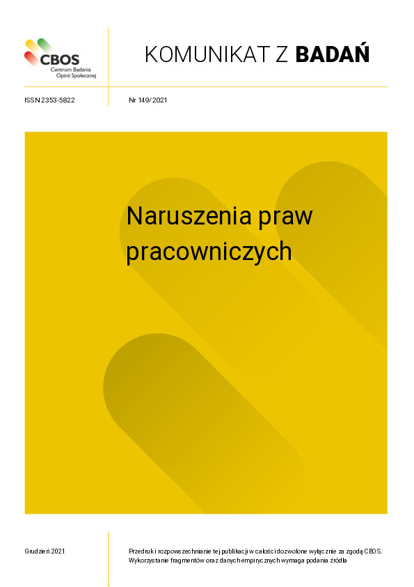 Okładka komunikatu Nr 149/2021