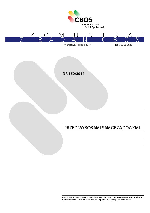 Okładka komunikatu Nr 150/2014