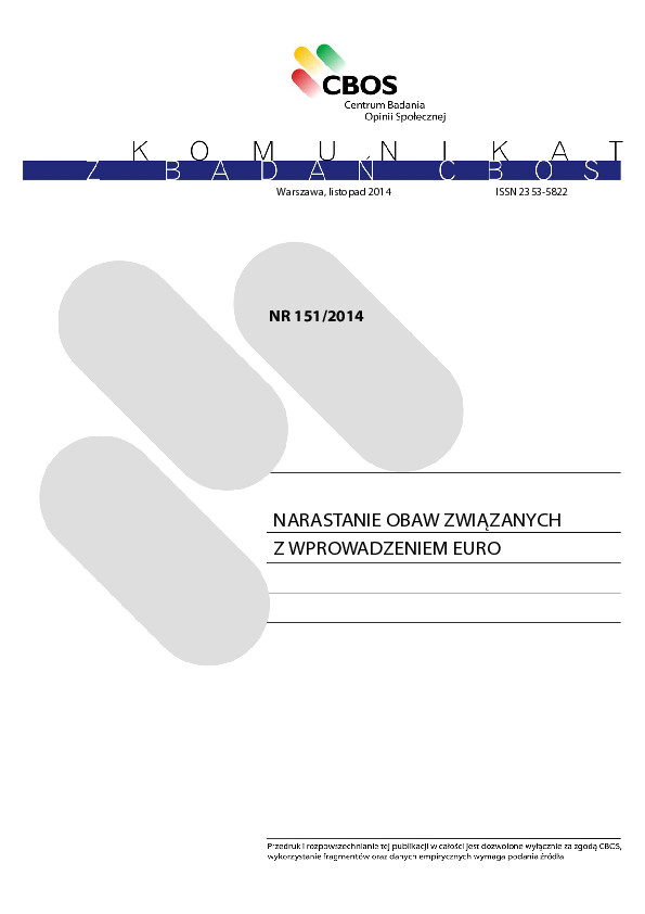 Okładka komunikatu Nr 151/2014