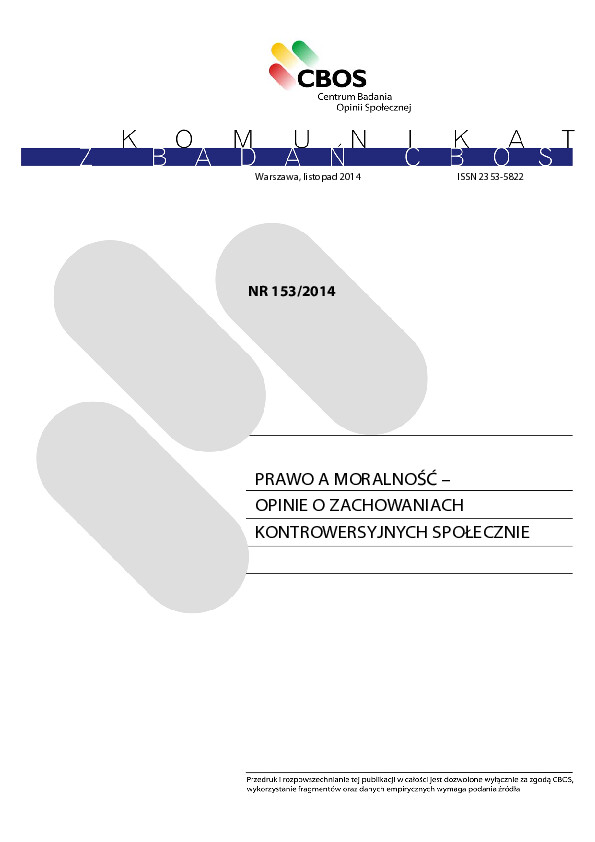 Okładka komunikatu Nr 153/2014