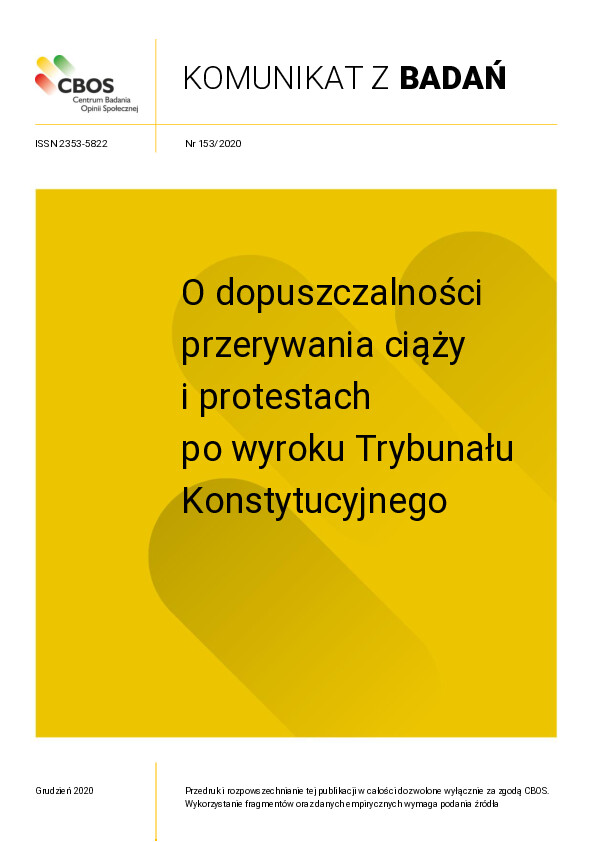 Okładka komunikatu Nr 153/2020