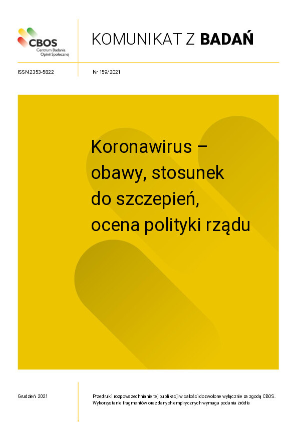 Okładka komunikatu Nr 159/2021