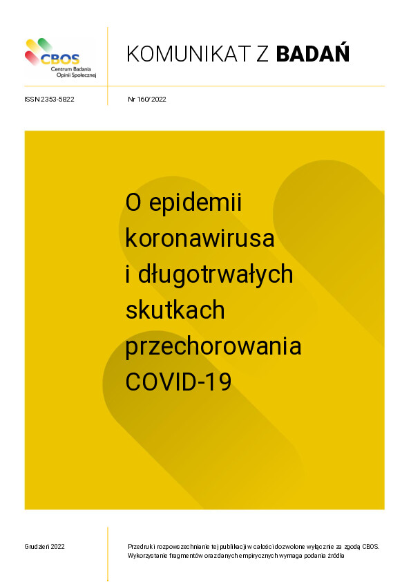 Okładka komunikatu Nr 160/2022