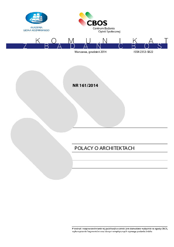 Okładka komunikatu Nr 161/2014