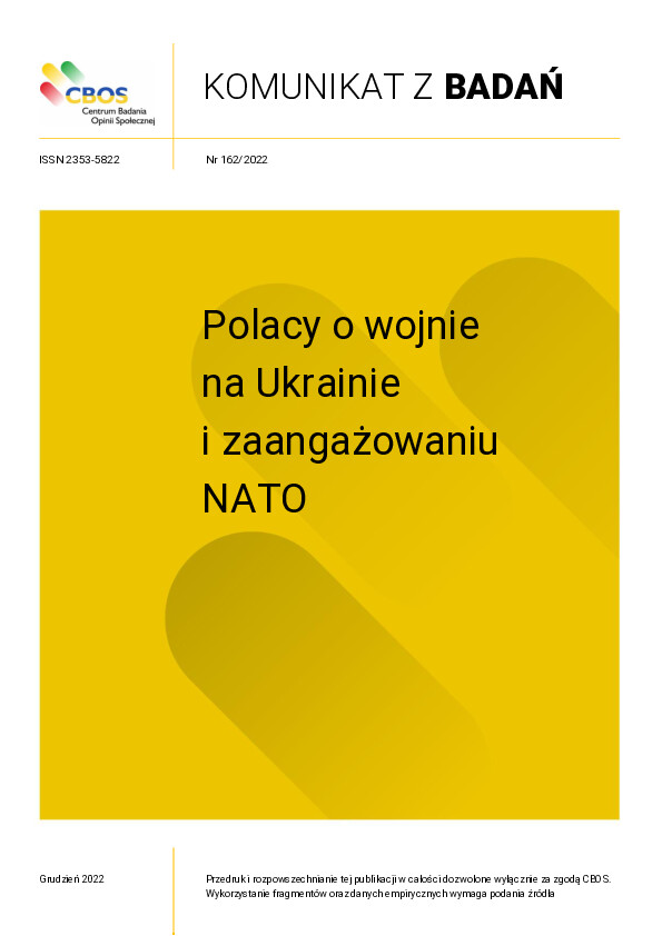 Okładka komunikatu Nr 162/2022