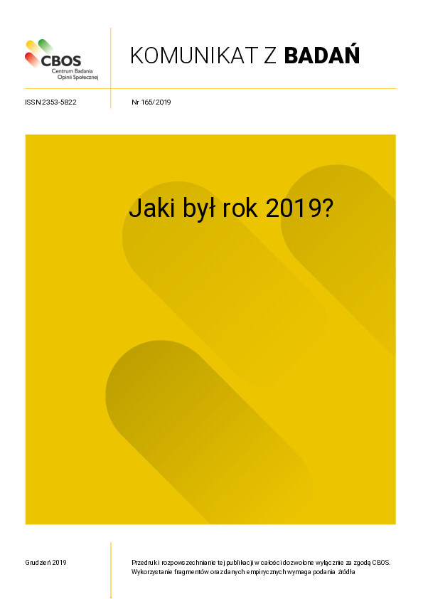 Okładka komunikatu Nr 165/2019