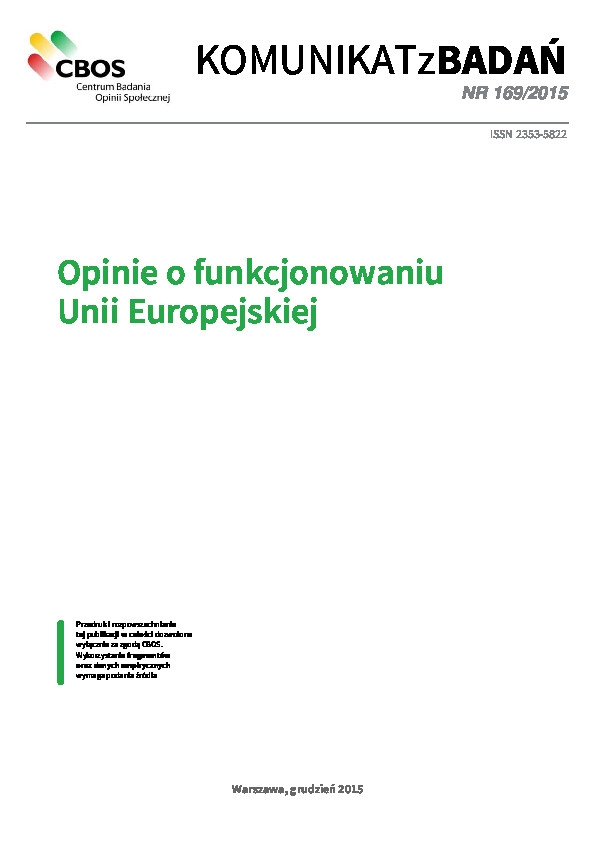 Okładka komunikatu Nr 169/2015