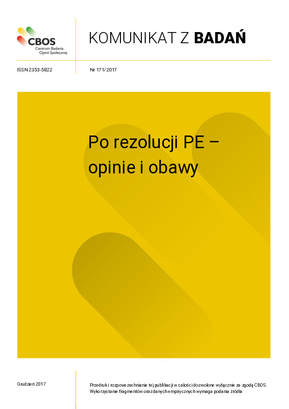 Okładka komunikatu Nr 171/2017