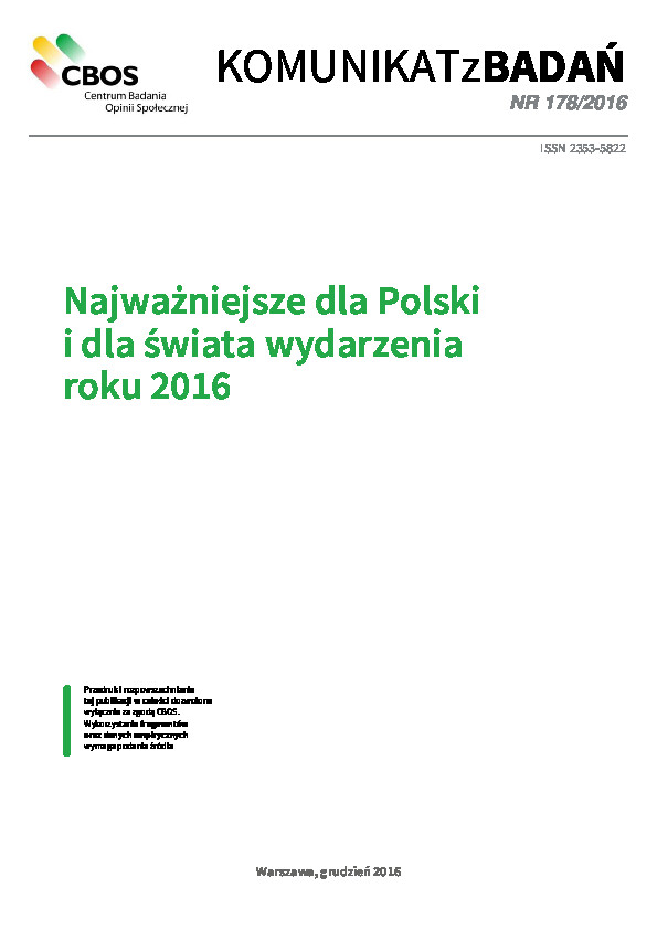 Okładka komunikatu Nr 178/2016